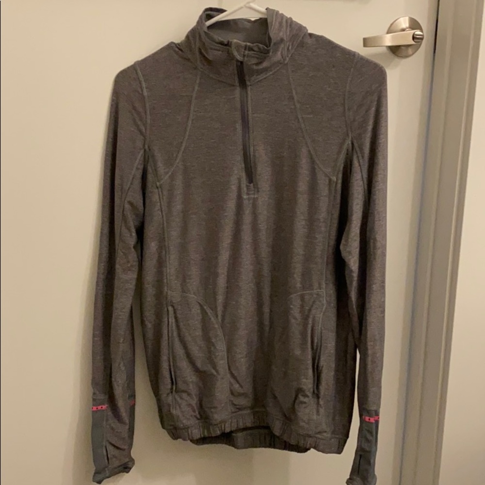 Lululemon grey quarter zip, size 8